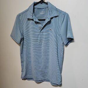 Vineyard Vines Boys' Performance Bradley Stripe Sankaty Polo